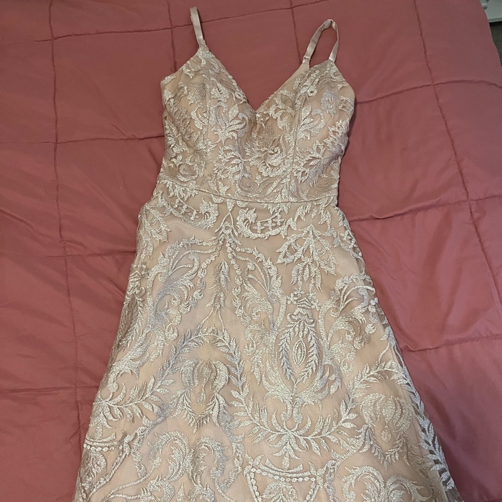 Windsor Soft Pink Satin Dress